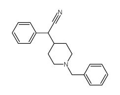 1-苄基-4-(alpha-氰基苄基)-哌啶结构式
