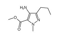 1H-Pyrazole-5-carboxylicacid,4-amino-1-methyl-3-propyl-,methylester(9CI) structure
