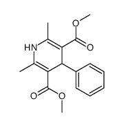 dimethyl 2,6-dimethyl-4-phenyl-1,4-dihydropyridine-3,5-dicarboxylate结构式