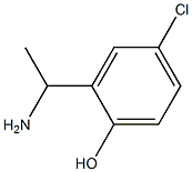 2-(1-aMinoethyl)-4-chlorophenol结构式