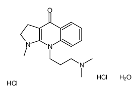9-[3-(dimethylamino)propyl]-1-methyl-2,3-dihydropyrrolo[2,3-b]quinolin-4-one,hydrate,dihydrochloride Structure