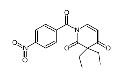 3,3-diethyl-1-(4-nitrobenzoyl)pyridine-2,4-dione结构式