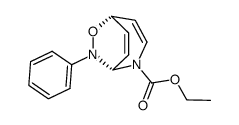 ethyl (1R,5S)-7-phenyl-6-oxa-2,7-diazabicyclo[3.2.2]nona-3,8-diene-2-carboxylate结构式