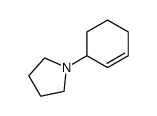 N-(cyclohex-2-enyl)pyrrolidine Structure