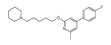 4-(4-fluorophenyl)-2-methyl-6-(5-piperidin-1-ylpentoxy)pyridine结构式