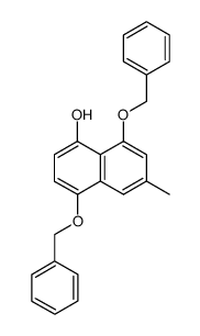 4,8-Bis(benzyloxy)-6-methyl-1-naphthol Structure