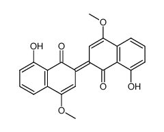 8,8'-dihydroxy-4,4'-dimethoxy-2,2'-binaphthylidene-1,1'-quinone结构式