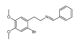 N-[2-(2-bromo-4,5-dimethoxyphenyl)ethyl]-1-phenylmethanimine结构式