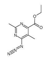 Ethyl 4-Azido-2,5-dimethylpyrimidine-6-carboxylate结构式