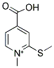 4-CARBOXY-1-METHYL-2-(METHYLSULFANYL)PYRIDINIUM Structure