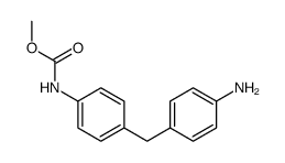 methyl N-[4-[(4-aminophenyl)methyl]phenyl]carbamate结构式