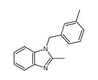 2-methyl-1-(m-tolylmethyl)benzimidazole结构式