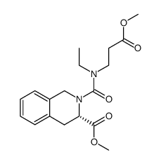 methyl (3S)-2--1,2,3,4-tetrahydroisoquinoline-3-carboxylate结构式