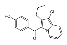 (1-chloro-2-propylindolizin-3-yl)-(4-hydroxyphenyl)methanone结构式