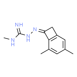 Hydrazinecarboximidamide, 2-(3,5-dimethylbicyclo[4.2.0]octa-1,3,5-trien-7-ylidene)-N-methyl- (9CI)结构式