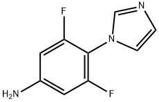 3,5-二氟-4-(1H-咪唑-1-基)苯胺结构式