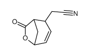 (1S*,2S*,5R*)-2-cyanomethyl-5-hydroxy-3-cyclohexenecarboxylic acid γ-lactone Structure