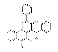 2-[α-(phenylglyoxyloyl)phenacylidene]-3-methyl-1H-quinoxaline 4-oxide Structure