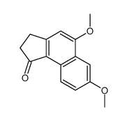 5,7-dimethoxy-2,3-dihydrocyclopenta[a]naphthalen-1-one结构式
