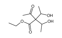 2,2-bis-(1-hydroxy-ethyl)-acetoacetic acid ethyl ester Structure