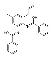 N-(2-benzamido-4,5-dimethyl-3-prop-2-enylphenyl)benzamide结构式