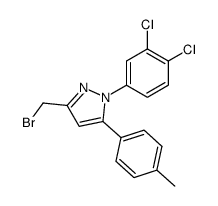 3-Bromomethyl-1-(3,4-dichloro-phenyl)-5-p-tolyl-1H-pyrazole结构式