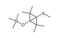 trimethyl(((1s,3s)-2,2,4,4-tetramethyl-3-(methylthio)bicyclo[1.1.0]butan-1-yl)oxy)silane Structure