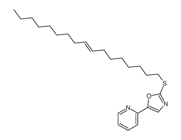 2-heptadec-8-enylsulfanyl-5-pyridin-2-yl-1,3-oxazole Structure