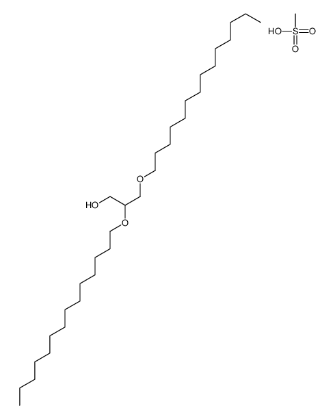 2,3-di(tetradecoxy)propan-1-ol,methanesulfonic acid Structure