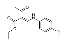 2-acetyl-3-p-anisidino-acrylic acid ethyl ester Structure