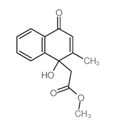 1-Naphthaleneaceticacid, 1,4-dihydro-1-hydroxy-2-methyl-4-oxo-, methyl ester structure