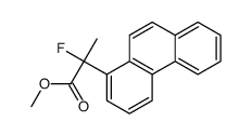 methyl 2-fluoro-2-phenanthren-1-ylpropanoate Structure