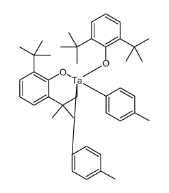 Tantalum, [2,6-bis(1,1-dimethylethyl)phenolato][2,6-bis(1,1-dimethylethyl)phenolato(2-)]bis(4-methylphenyl)结构式