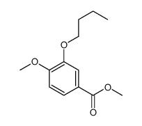 methyl 3-butoxy-4-methoxybenzoate结构式