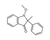 1-methoxy-2-methyl-2-phenylindolin-3-one Structure