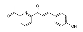 2-acetyl-6-[3-(4-hydroxyphenyl)-1-oxoprop-3-enyl]pyridine结构式