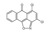 3,5-dichloro-6-oxo-6H-anthra[1,9-cd]isoxazole结构式