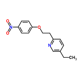 5-Ethyl-2-[2-(4-nitrophenoxy)ethyl]pyridine structure