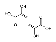 (2Z,4Z)-2,5-dihydroxyhexa-2,4-dienedioic acid Structure