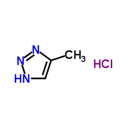 1H-1,2,3-Triazole, 5-methyl-, hydrochloride (1:1)结构式