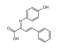 2-(4-hydroxy-phenylimino)-4-phenyl-but-3-enoic acid Structure