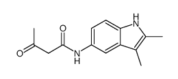 N-(2,3-dimethyl-1H-indol-5-yl)-3-oxobutanamide结构式