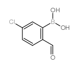 5-氯-2-甲酰基苯硼酸结构式