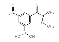 3-[甲氧基(甲基)氨基甲酰基]-5-硝基苯基硼酸图片