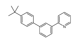 2-[3-(4-tert-butylphenyl)phenyl]pyridine结构式