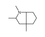 1,2,3a-trimethyl-2,3,4,5,6,6a-hexahydrocyclopenta[b]pyrrole Structure