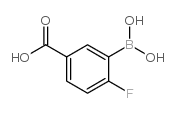 5-Carboxy-2-fluorophenylboronic acid Structure