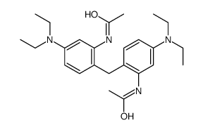 N-[2-[[2-acetamido-4-(diethylamino)phenyl]methyl]-5-(diethylamino)phenyl]acetamide Structure