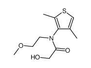 N-(2,4-dimethylthiophen-3-yl)-2-hydroxy-N-(2-methoxyethyl)acetamide Structure