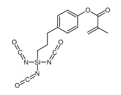 [4-(3-triisocyanatosilylpropyl)phenyl] 2-methylprop-2-enoate结构式